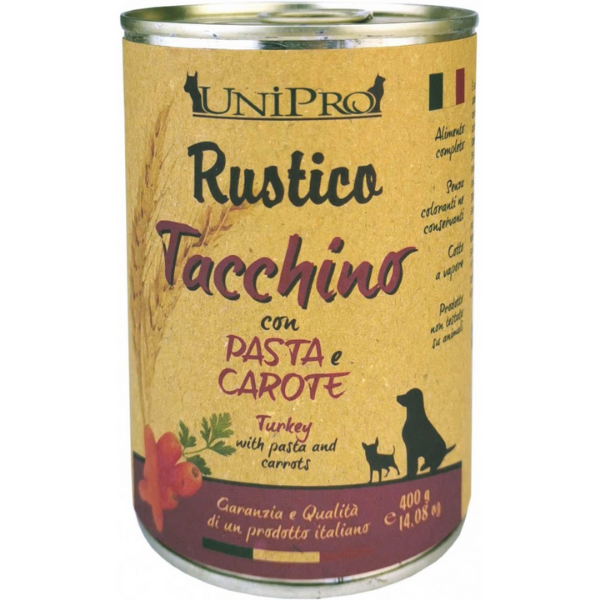 Unipro Rustico Tacchino con Pasta e Carote 400 gr