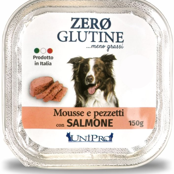 Unipro Zero Glutine Mousse e Pezzetti Salmone 150 gr