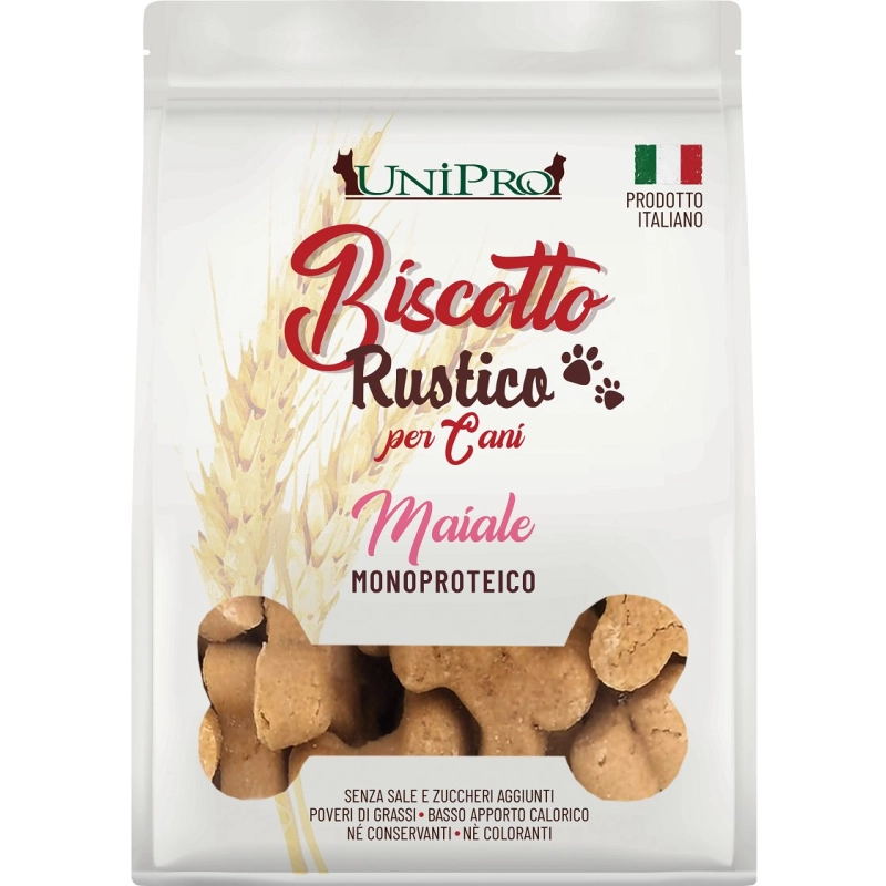 Unipro Biscotto Rustico Monoproteico Maiale 300 gr
