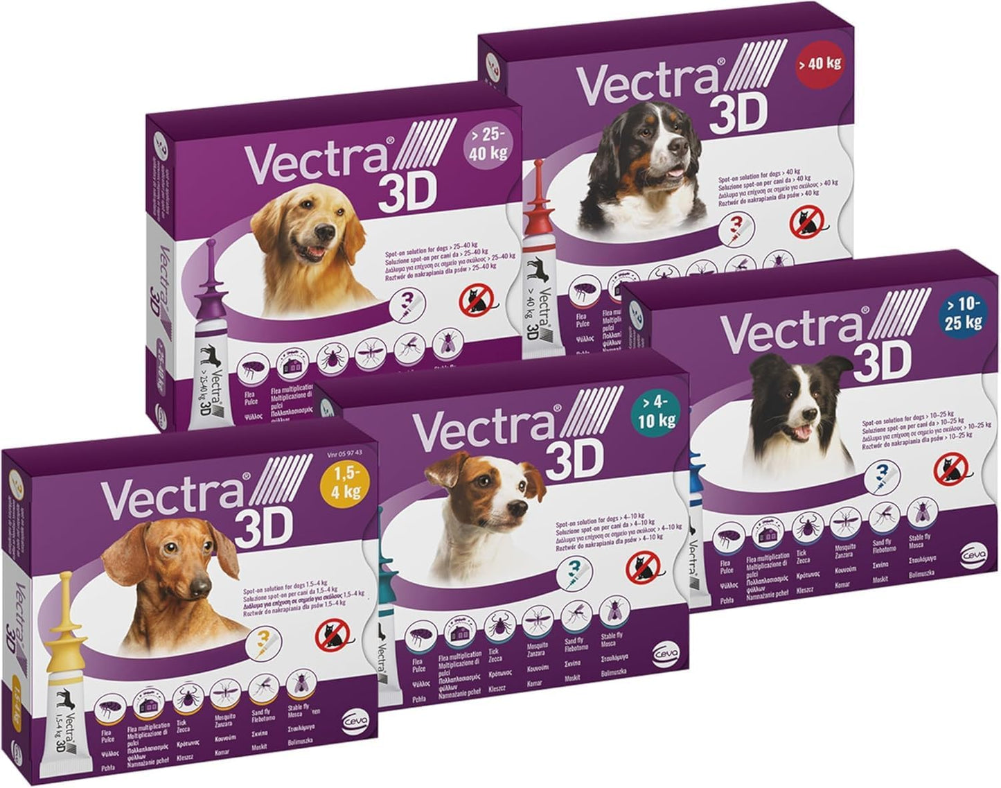Vectra 3D Cani 4-10  KG 3 Pipette