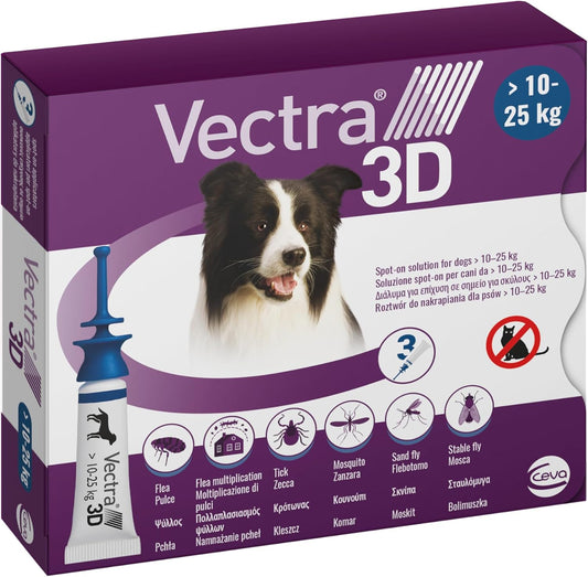 Vectra 3D Cani 10-25  KG 3 Pipette