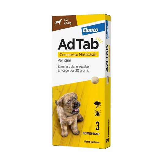 AdTab Compresse masticabili Cani 1,3-2,5 kg