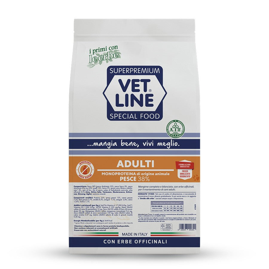 Vet Line Adulti Pesce 3 kg