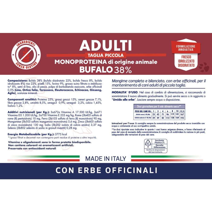Vetline Adulti Taglia Piccola Bufalo 800 gr