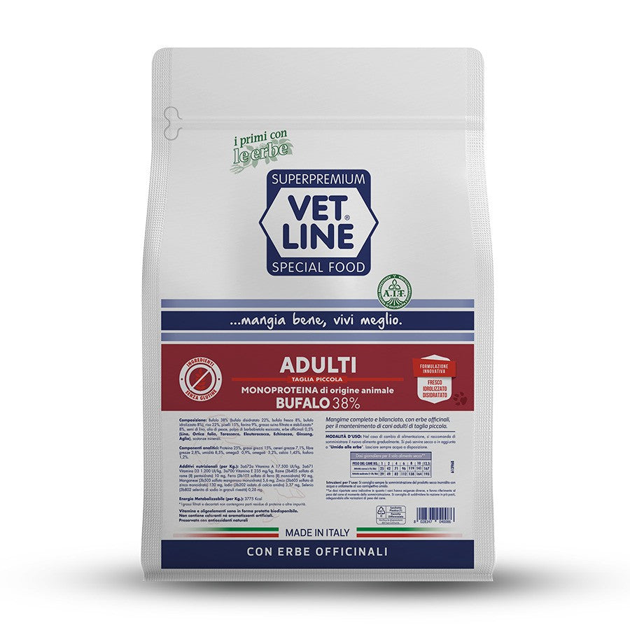 Vetline Adulti Taglia Piccola Bufalo 3 kg