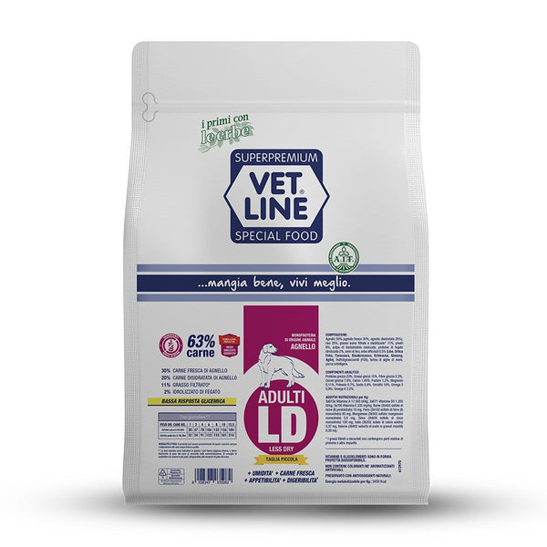 Vetline adulti LD agnello Taglia Piccola 800 gr