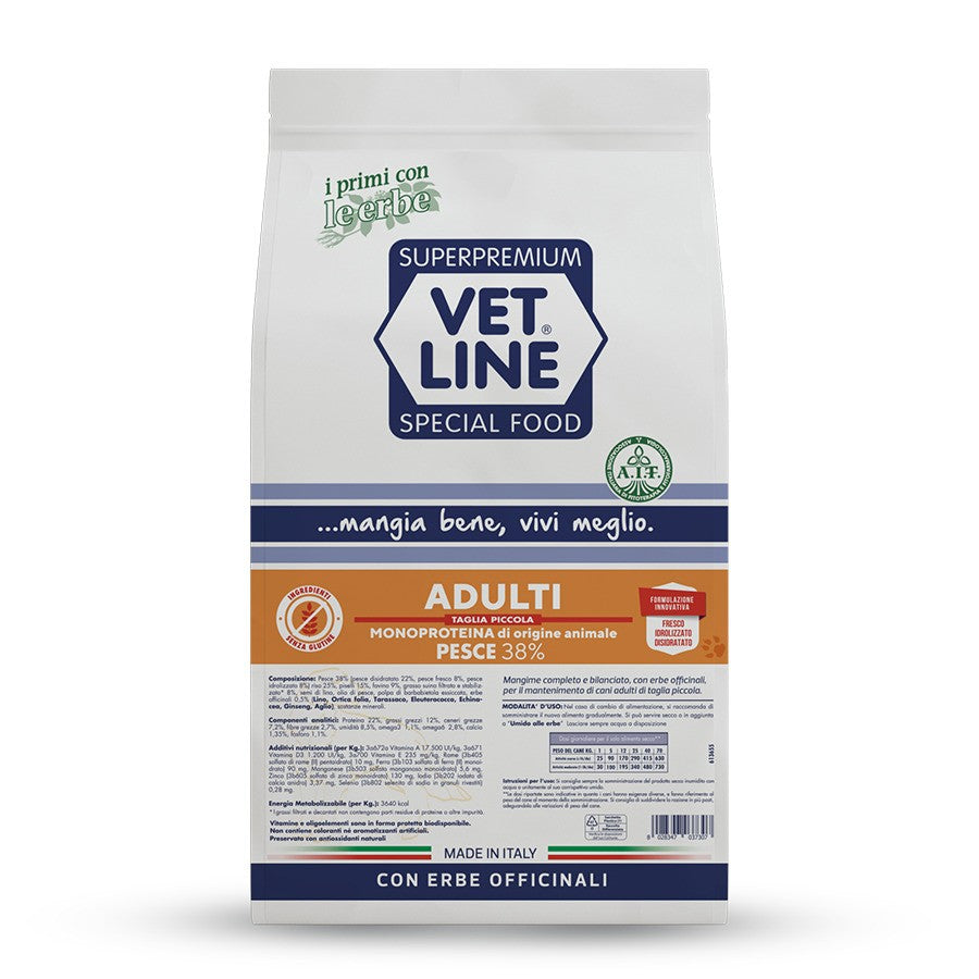 Vet Line Adulti Taglia Piccola Pesce 800 gr