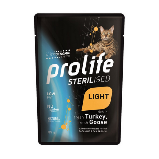 Prolife Sterilised Light Tacchino e Oca con Patate 85 gr