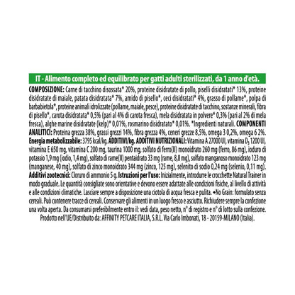 Natural Trainer SQN H.G. Sterilised Tacchino 1,25 Kg