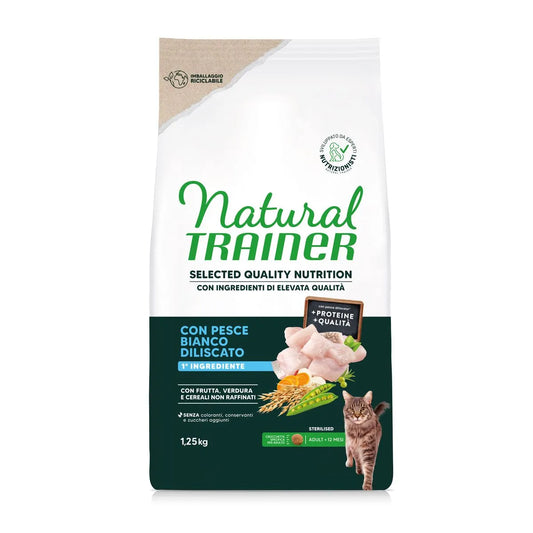 Natural Trainer SQN H.G. Sterilised Pesce Bianco 1,25 Kg