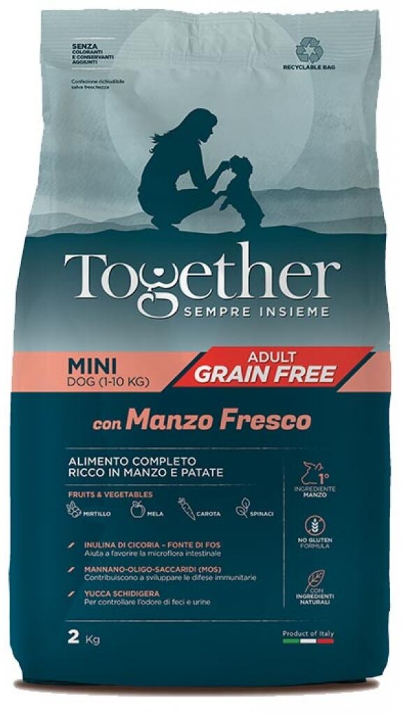 Togheter Grainfree Adult Mini Manzo 2 Kg