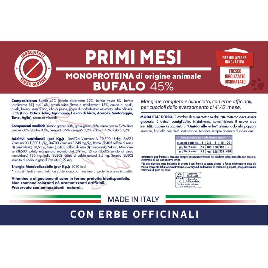 Vetline primi mesi bufalo 12,5 kg