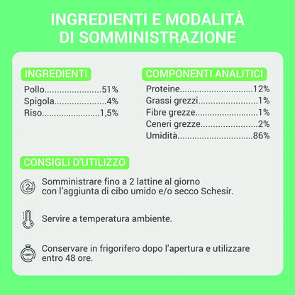 Schesir Scatolette Pollo con Spigola 70 gr