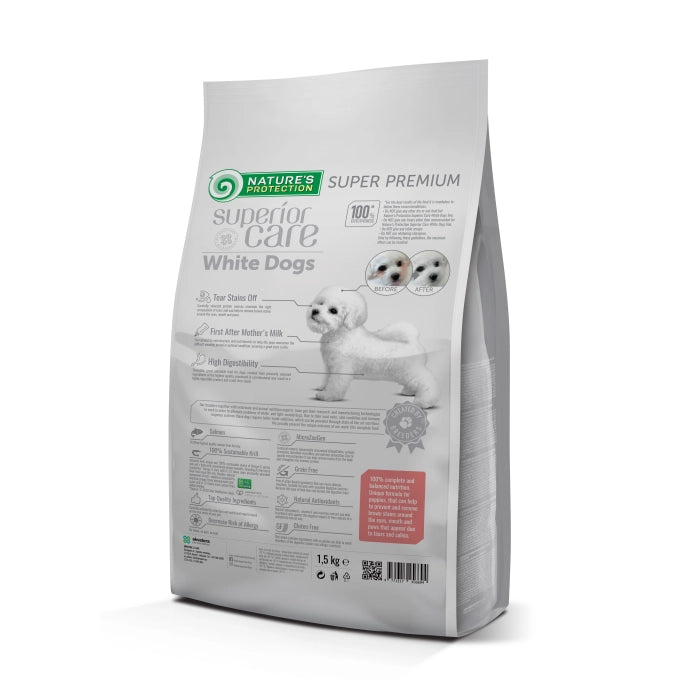 Nature's Protection White Dogs Starter All Breed Salmone 1,5 kg